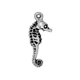 Metalen bedels Seahorse-Antiek zilver, 1 stuk