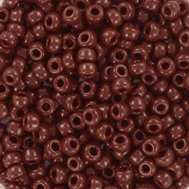 Miyuki 8/0 Opaque red brown, 10 gram