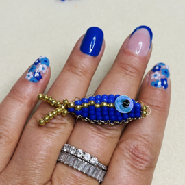 DIY pakket kralenvisje Royal Blue