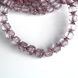 Bols beads 6 mm Pink-Bronze, 10 stuks