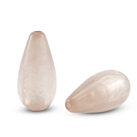 Super Polaris Elements kralen druppel vorm Polmo Nude pink, p.st.
