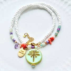 DIY pakket Dragonfly ketting,