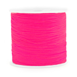 Macrame draad 0,8mm Neon azalia pink, 10 mtr