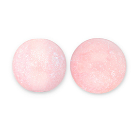 8 mm acryl kralen glitter Light pink-turquoise, per stuk