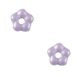 Kralen bloem spacer 5mm Lilac, 5 stuks