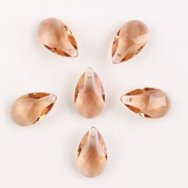 Glas bedel 13x22mm Champagne, 2 stuks