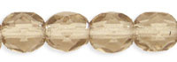 Fire polish 4mm Lt Colorado Topaz, 5 gram (c.a 60 st.)