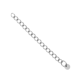 Verlengketting Stainless steel Zilver 6cm, p.st.