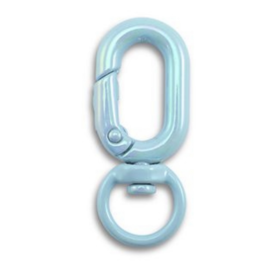 sleutelhanger ovaal Light blue-AB coating