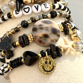 DIY pakketje Smiley Black-White