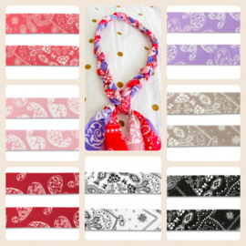 Gevlochten bandana ketting