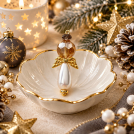 DIY engel Wit - Champagne - Goud