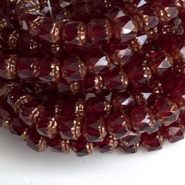 Bols beads 6 mm Red-Bronze, 10 stuks