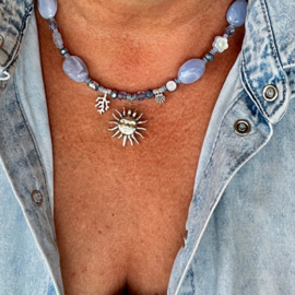Inspiratie Blauwe ketting