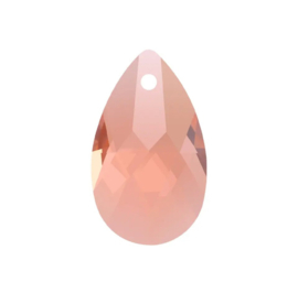 Glas bedel 13x22mm Peach, 2 stuks