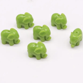 Olifant acryl Green, per stuk
