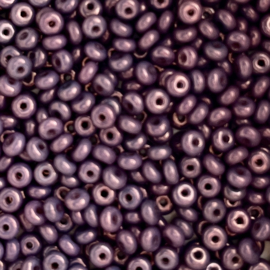 Rondelle Druck Beads Metallic amethyst 2,5x4mm, 10 gram