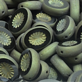 TCB Kiwi Beads 14x10mm, 4 stuks