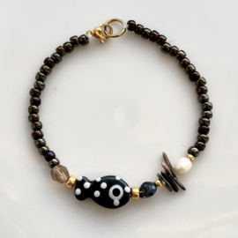 Keramiek Black-White Fish, per stuk