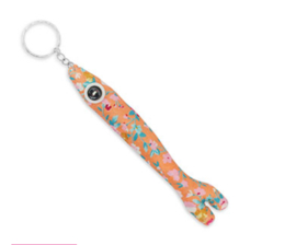 Sleutelhanger vis 17.5cm Orange-pink-green