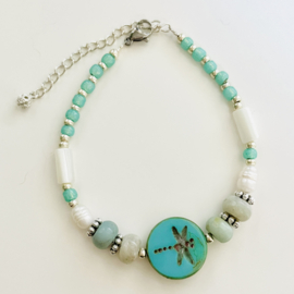 Inspiratie Dragonfly armband - Turquoise