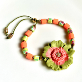 DIY pakket Green-Orange flower