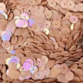 Pailletten Salmon Pink, 20 stuks