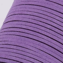 Faux suede 2,5mm Light purple, 1 meter