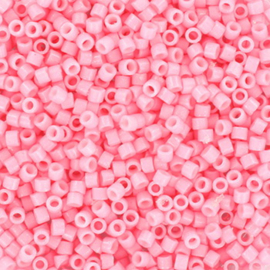 Miyuki kralen delica's 11/0 duracoat opaque dyed light carnation 2116, 5 gram