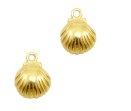 DQ bedel schelpje Gold, 1 stuk