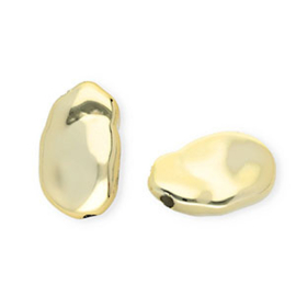 Acryl kralen Acryl kralen irregular Gold 26.5x15.5mm, per stuk