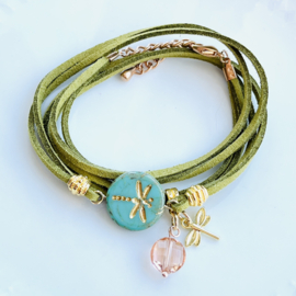 DIY pakket Dragonfly Turquoise-Goud