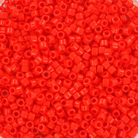 Miyuki kralen delica's 11/0 opaque vermillion red 727, 5 gram