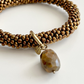 Classic Tiger Eye Copper Gold Bracelet