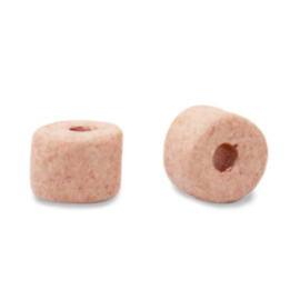 DQ Grieks keramiek kralen 5mm Blush peach, per stuk