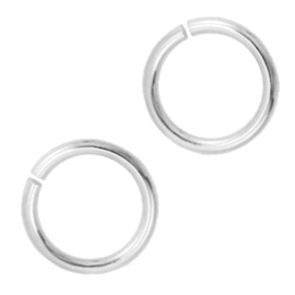 Split ring 10mm Zilver, 10 stuks