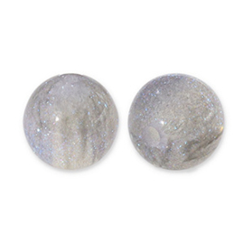8 mm acryl kralen glitter Grey-turquoise, per stuk