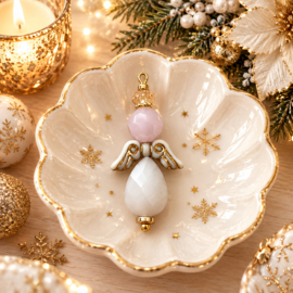 DIY engel Wit - Roze - Goud