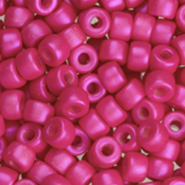 Matubo Seed Bead 6/0 Pearl shine-Hot Neon pink, 5 gram