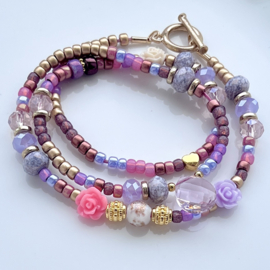 DIY pakket wikkel armband Pastel