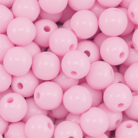 Acryl kralen 10mm Light pink, per stuk