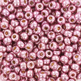 Miyuki 8/0 Duracoat galvanized dusty orchid, 10 gram