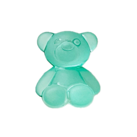 Teddybear acryl Turquoise, per stuk