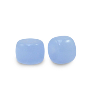 Rondellen glaskralen 8mm Soft blue, per 10 stuks