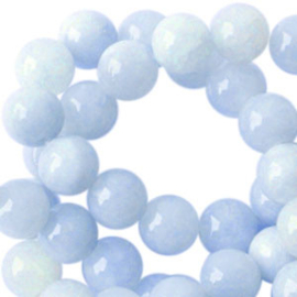 Natuursteen kralen Light blue, 20 stuks