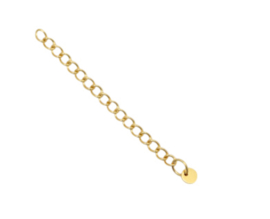 Verlengketting Stainless steel Gold 5cm, p.st.