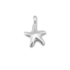 Bedels DQ metaal zeester 999 zilver, 11x7mm (nikkelvrij), 1 stuk