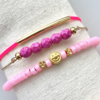 DIY pakket Soft Pink-Fuchsia Goud-Smiley