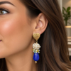 DIY pakket Wrapping drops facet Royal blue, (Goud of Zilver) incl. Tutorial