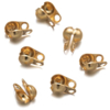 Kalotjes zijdelings 1,5mm voor Ball chain ketting Goud, 10 stuks